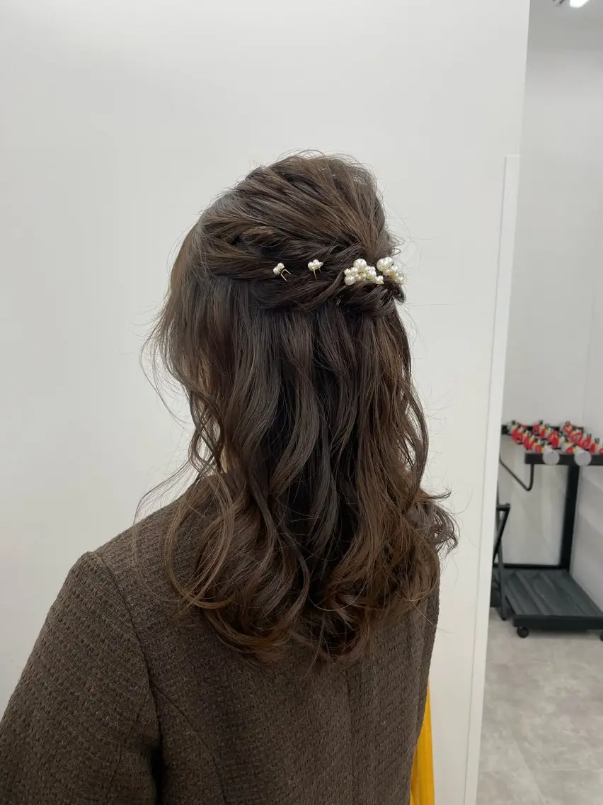 ミディアム 石川 理恵のヘアスタイル