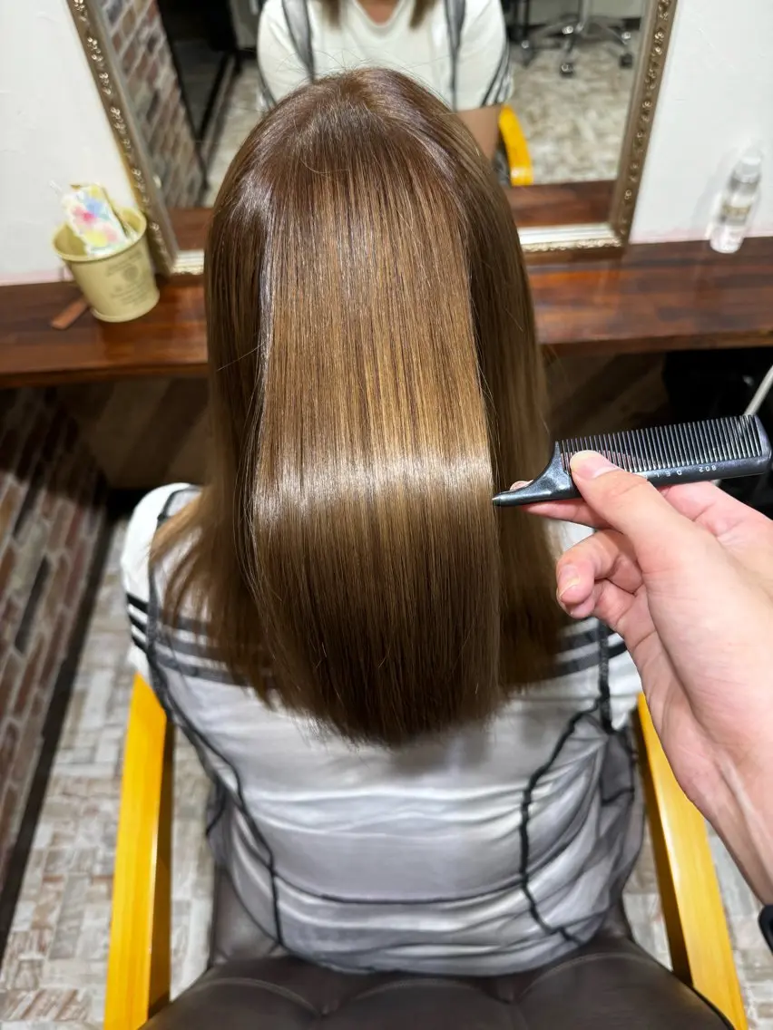 ミディアム 杉山 遥斗のヘアスタイル