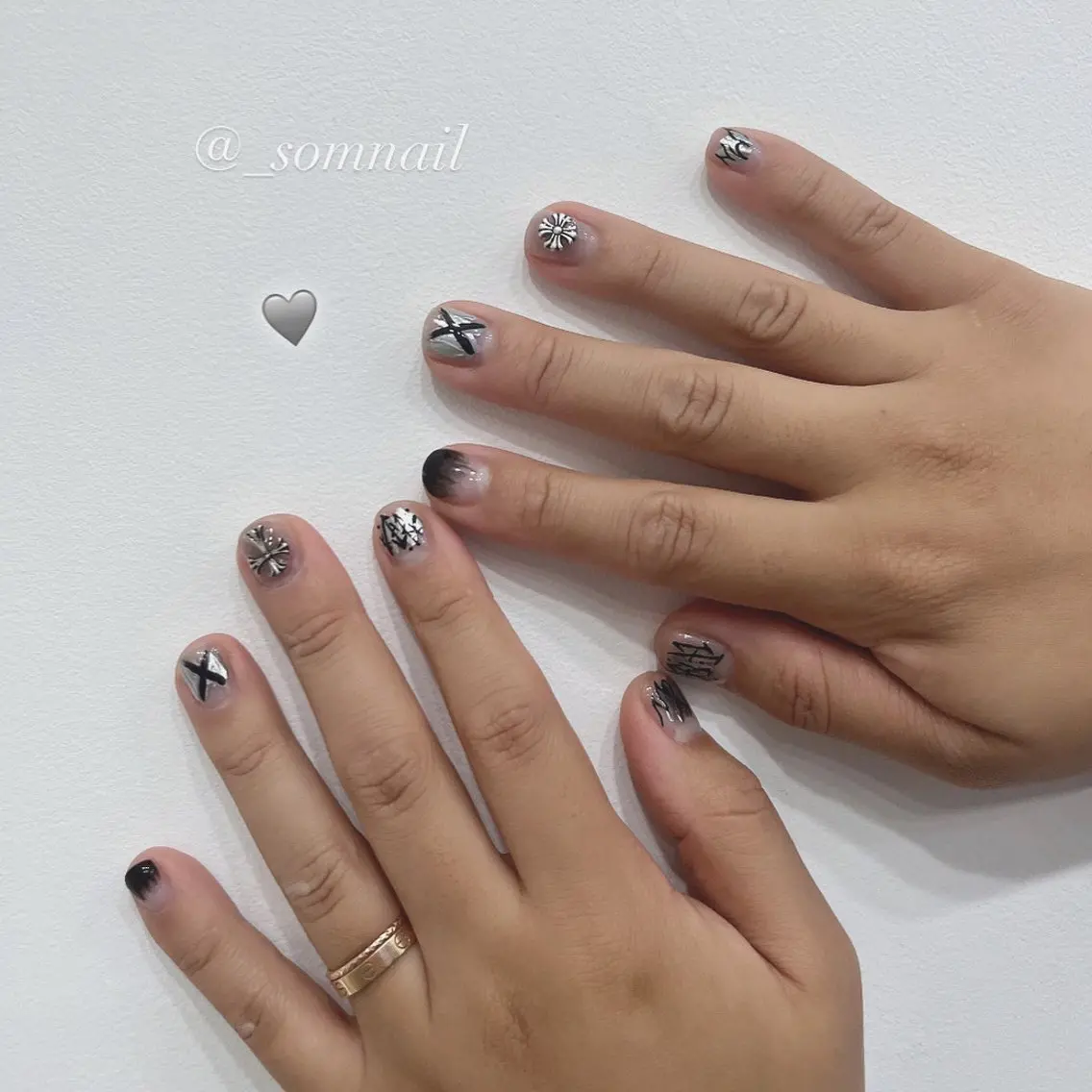 メンズ ネイル メンズ韓国風 ジェルネイル 韓国ネイル メンズネイル SOM NAILのネイルデザイン