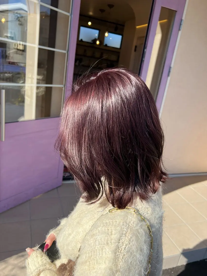ミディアム カラー soelle Hanaのヘアスタイル