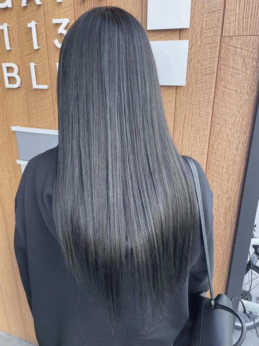 ロング カラー ヘアカラー トリートメント ツヤちゅるカラー✮ すずなのヘアスタイル