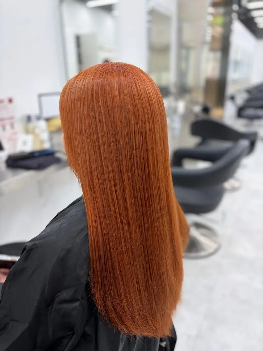 ロング ヘアカラー ヘアセット 艶髪ハイトーンカラー 渋谷🎀ririkaのヘアスタイル