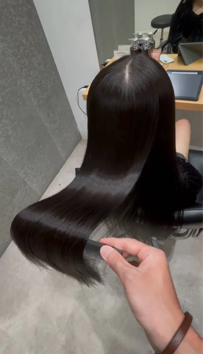 ロング 髪質改善 ロング トリートメント カット トリートメント 髪質改善ヘアケア 艶髪特化/上田のヘアスタイル