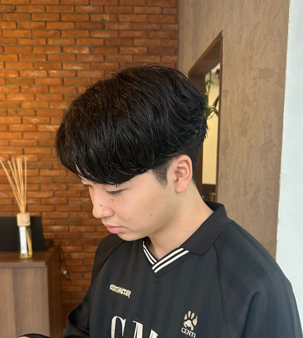 メンズ パーマ 遠藤 日和のヘアスタイル