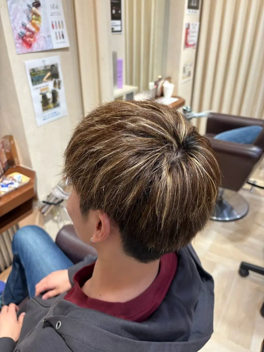 カラー メンズ あそう りゅうやのヘアスタイル