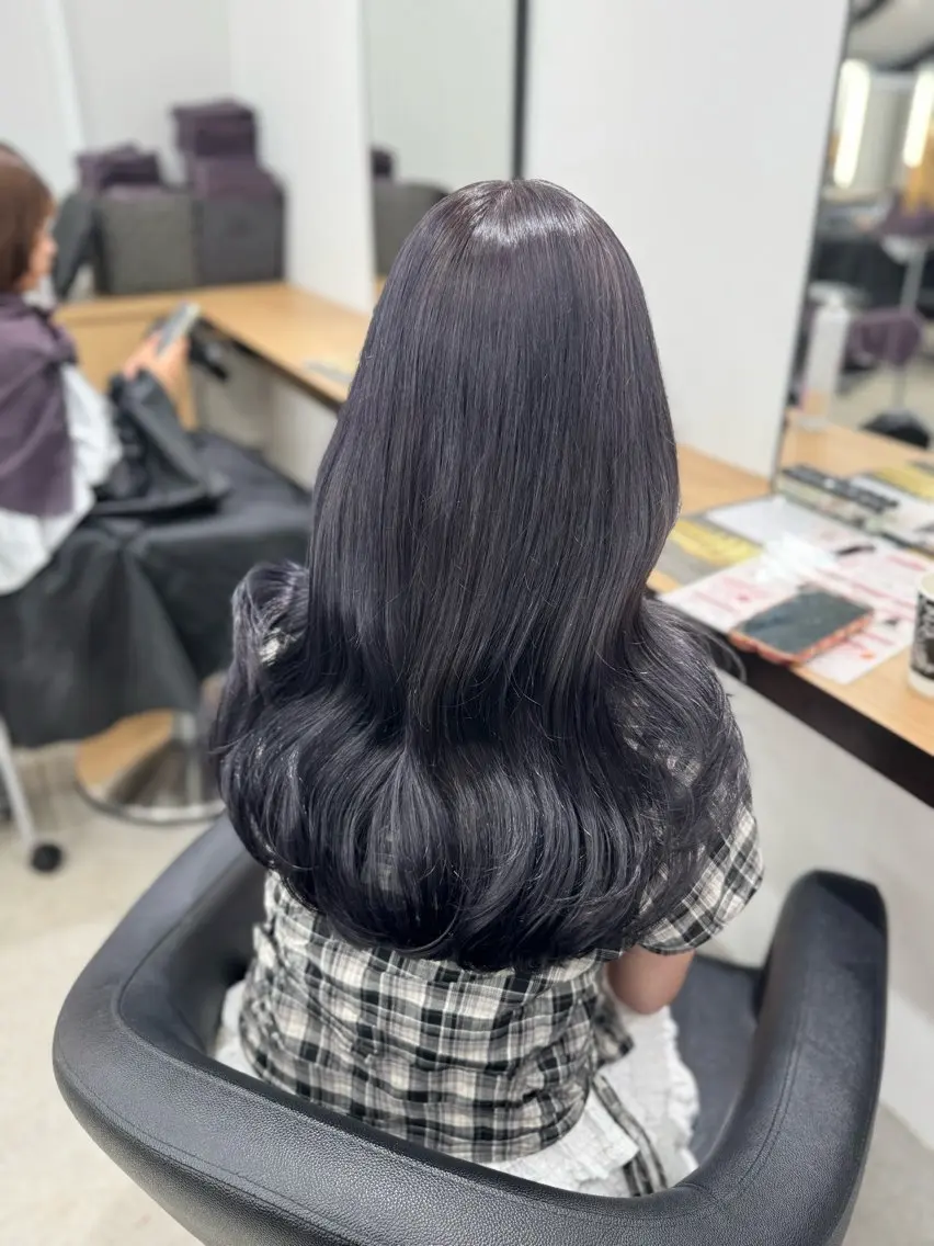 セミロング カラー ヘアアレンジ ヘアカラー トリートメント ヘッドスパ ヘアセット 🤍淡色ピンク&ラベ ンダーYUKI🤍のヘアスタイル