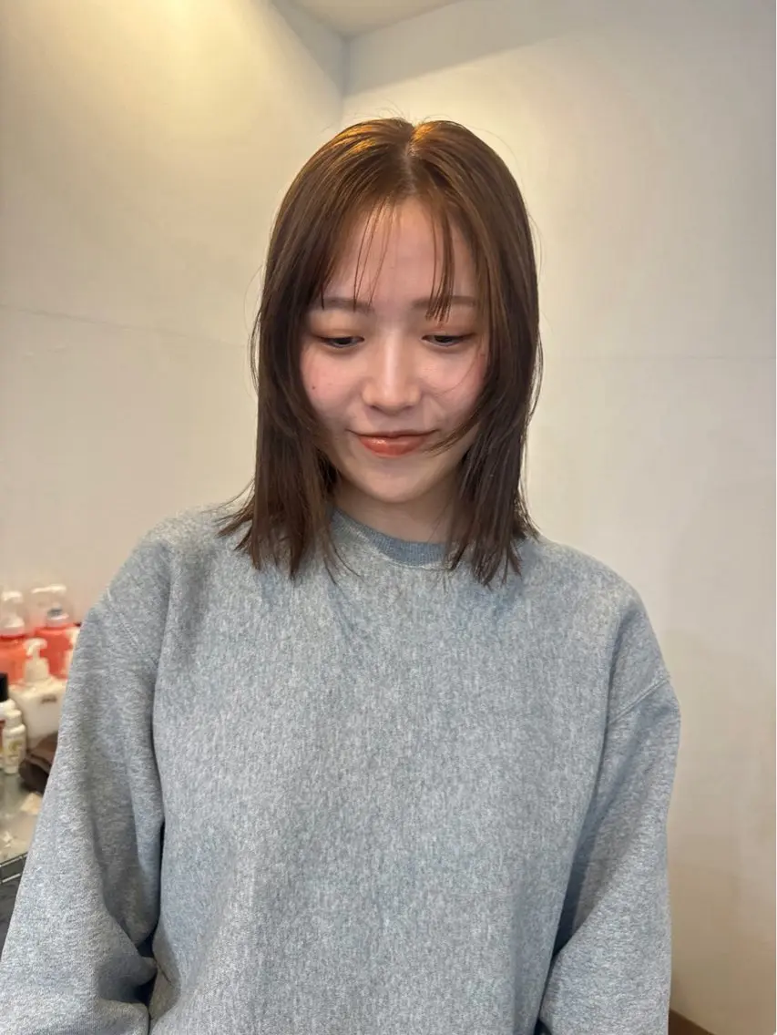 ミディアム カラー YUI★梅田美容室★ ニュアンスカラー★のヘアスタイル