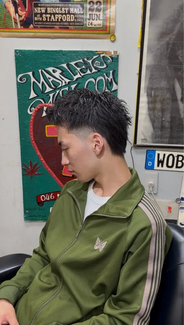 ショート メンズ マレットヘア 姫野 樹宇土のヘアスタイル