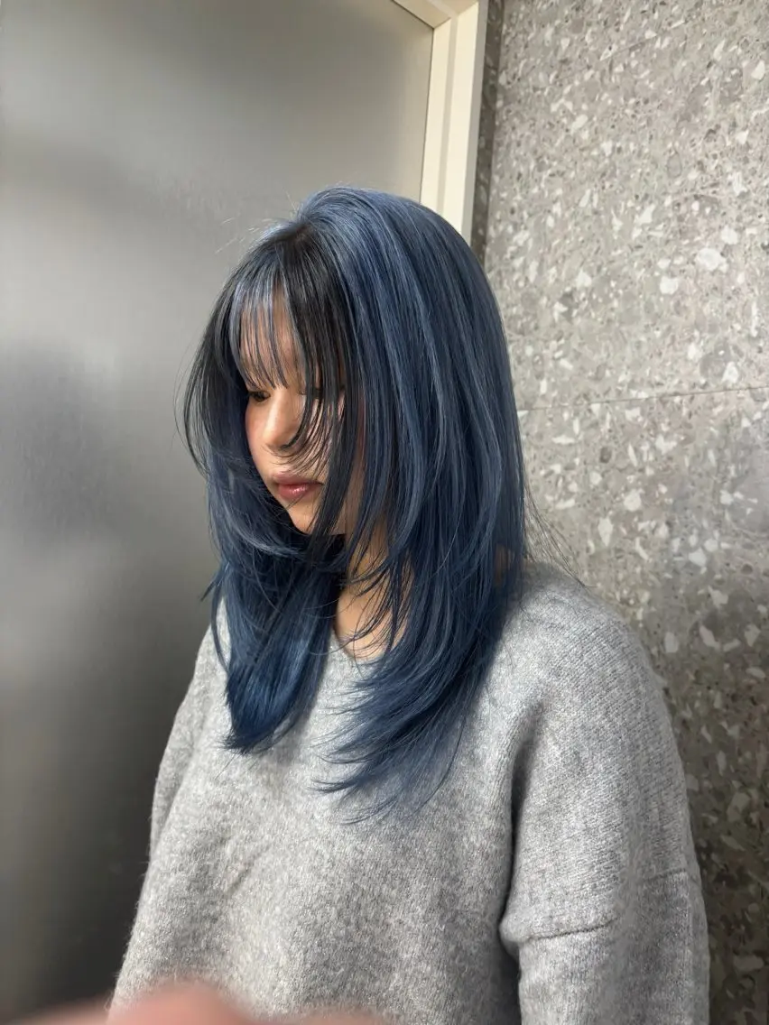 ミディアム カラー カット無料 ✧︎*/ yuinaのヘアスタイル
