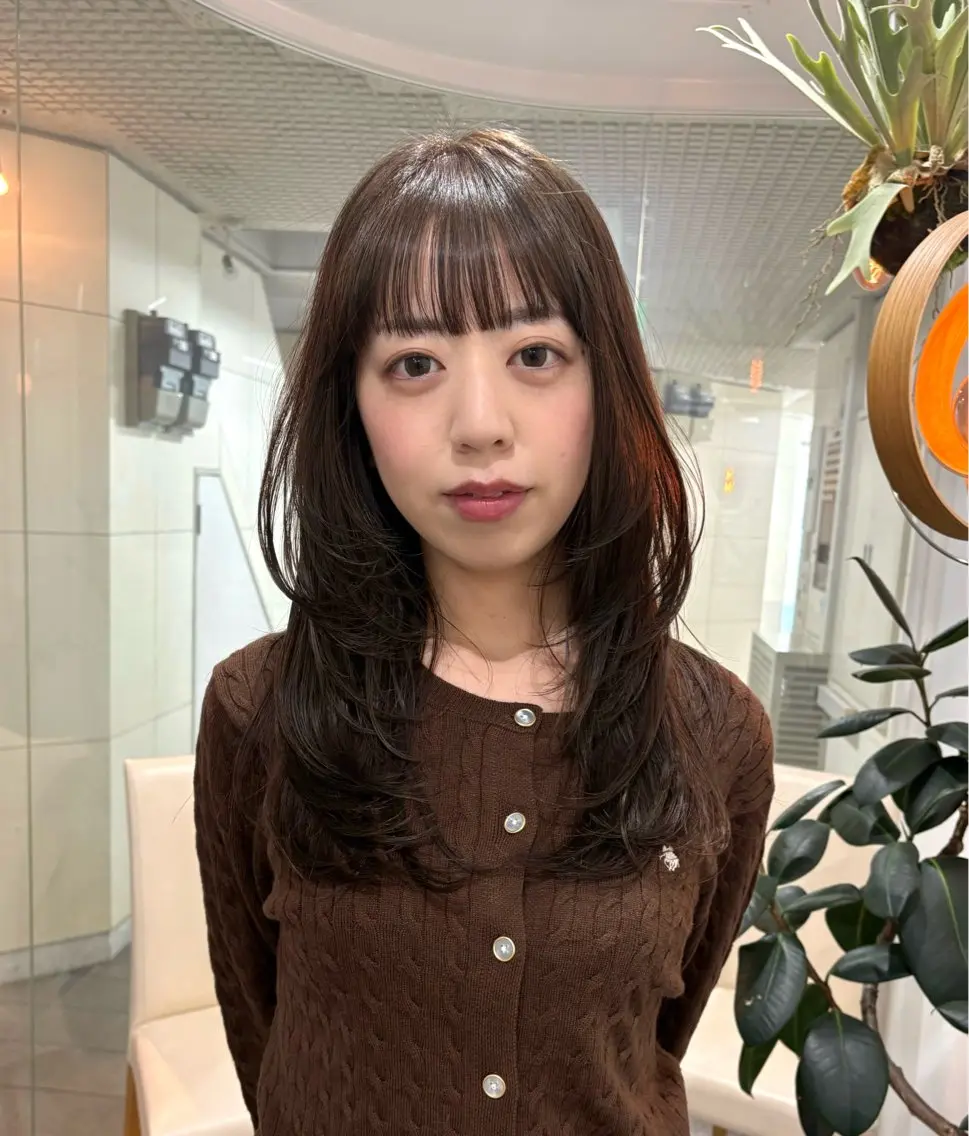 セミロング カット ヘアカラー トリートメント 似合わせヘア/透明感 カラー/ Rioのヘアスタイル