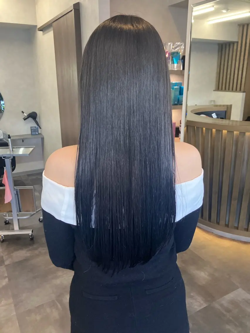 ロング カット 縮毛矯正 透明感カラー/ 髪質改善町田佑人のヘアスタイル