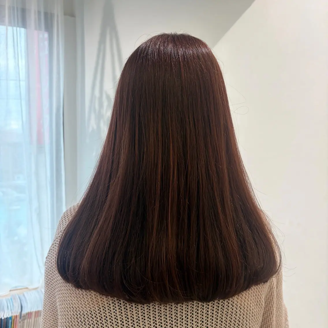 ミディアム カット ヘアカラー トリートメント 暖色カラー/レイヤー スタイル みはる🌙のヘアスタイル