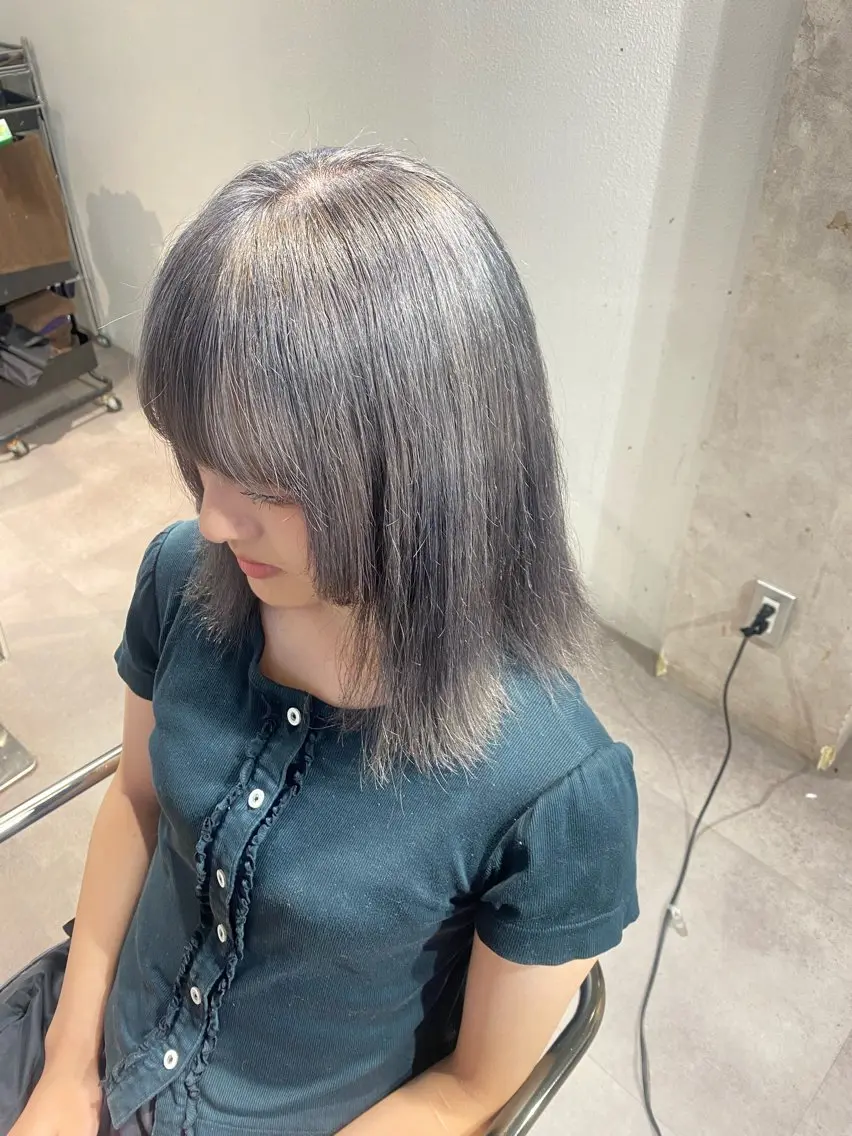 カラー ヘアカラー ヘアセット Seleneコウキ ブリーチ/ハイトーンのヘアスタイル