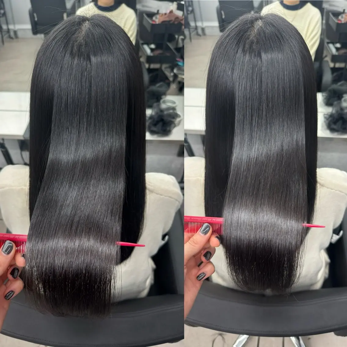 セミロング カラー 髪質改善 縮毛矯正 トリートメント カット ヘアカラー トリートメント ヘッドスパ 🌈代表 🌈macotoのヘアスタイル