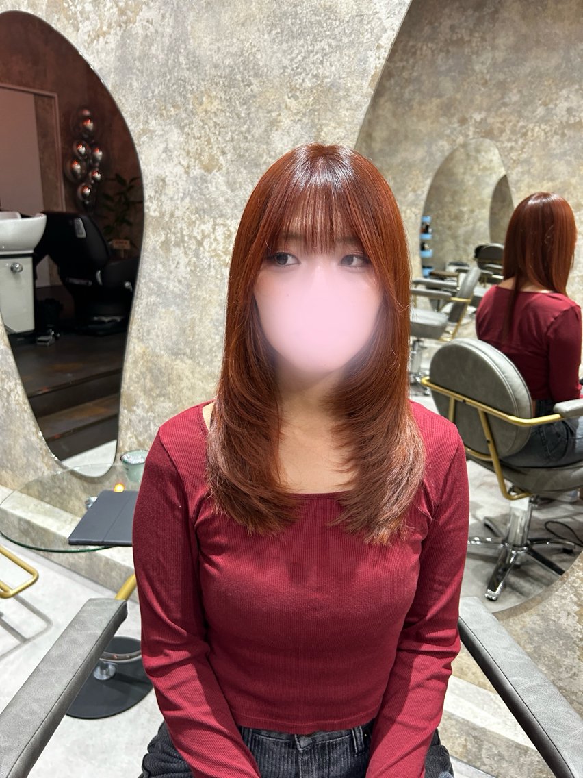セミロング カット ヘアカラー トリートメント ダメージレス/ 縮毛矯正/kiryuのヘアスタイル