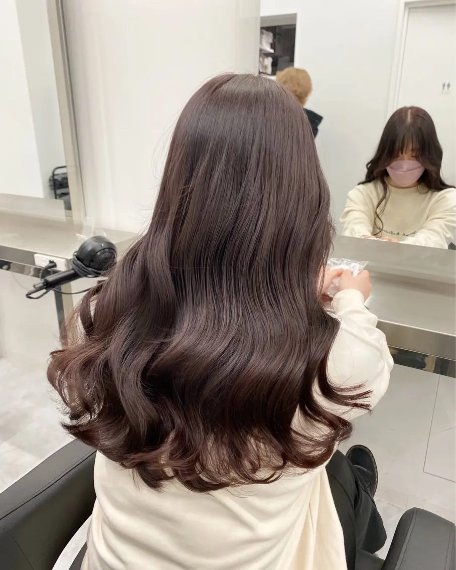 ロング カラー ヘアアレンジ 透明感カラー ヘアカラー ブリーチなし透明感 カラー/MISANOのヘアスタイル