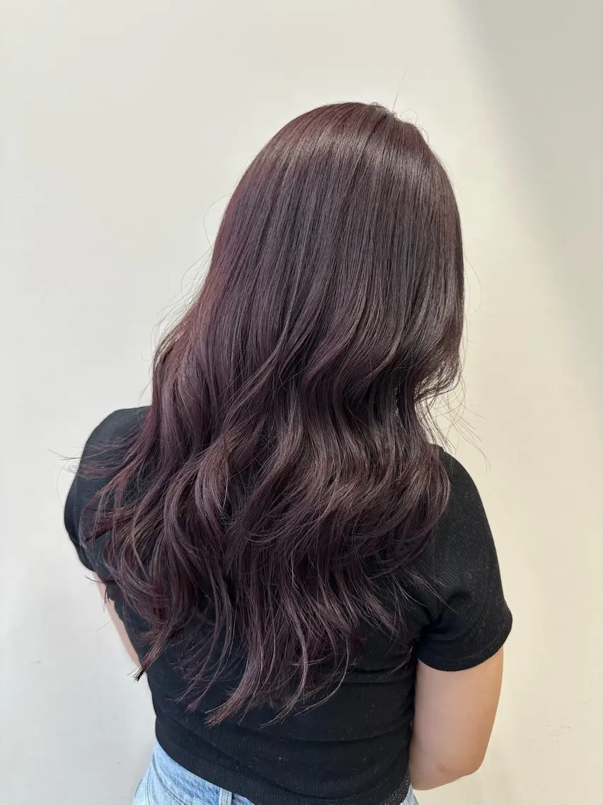 カラー ラベンダーカラー ピンクカラー ピンクラベンダー ヘアカラー トリートメント 艶髪/ブリーチなし Wカラー🌺yuiのヘアスタイル