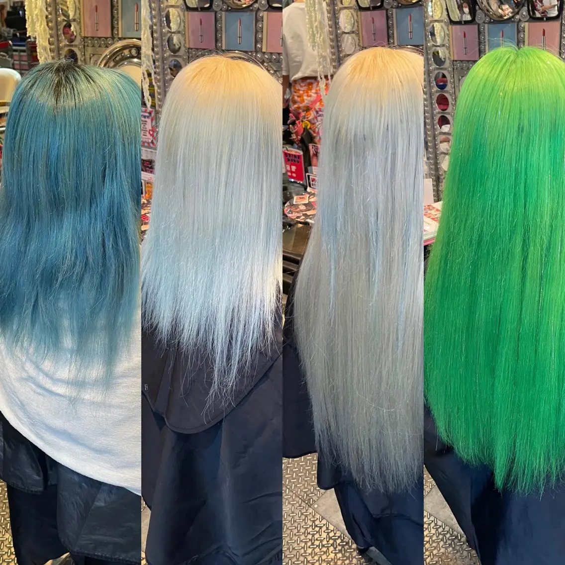ロング カラー ヘアアレンジ マツエク・マツパ 編み込みエクステ ブリーチ ケアブリーチ エクステ 🌈派手髪エクステ ブレイズ🌈ひろとのヘアスタイル