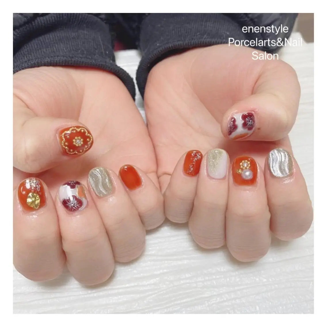 ショート ネイル ハンドネイル 🐾enen style 🐾のネイルデザイン
