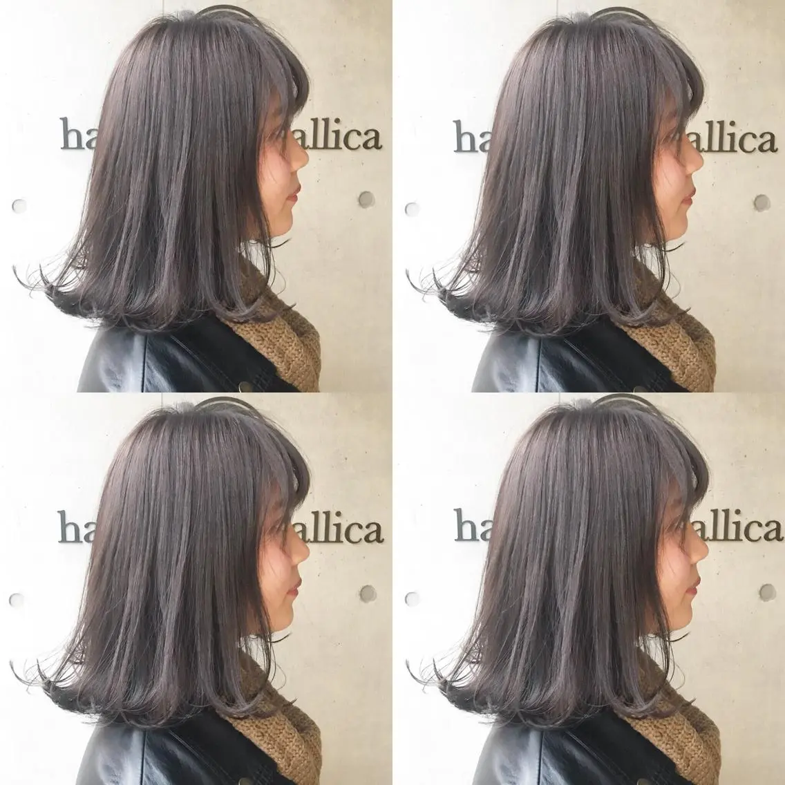 ミディアム カラー ヘアアレンジ グレージュ 外ハネヘア 🫧柔色/トレンド カラー/川辺晴加のヘアスタイル