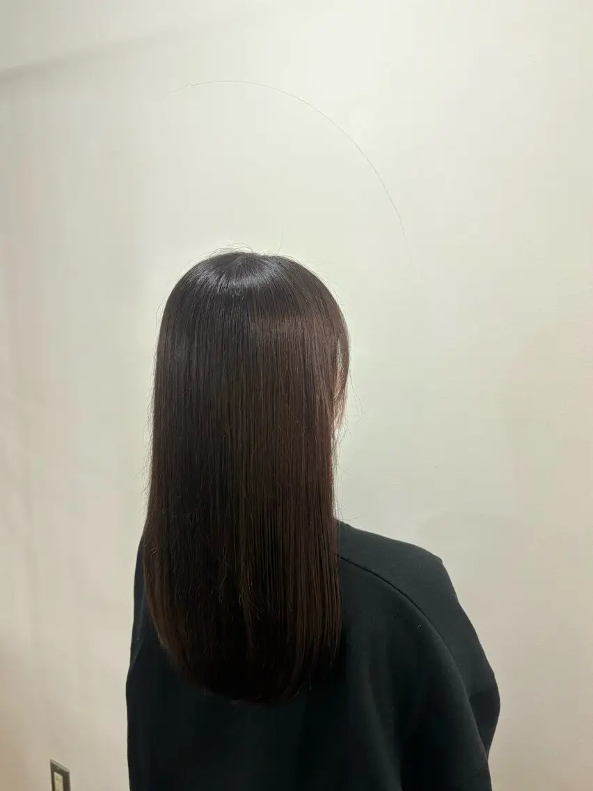 ミディアム トリートメント カット ヘアカラー トリートメント mopa yuiのヘアスタイル