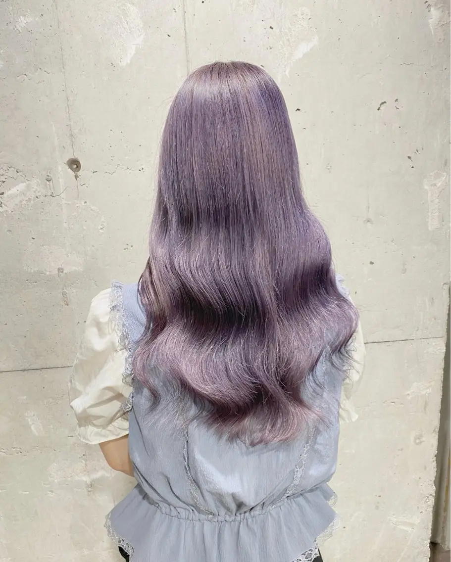 ロング 🍀yuria/ハイ トーン/ペールカラーのヘアスタイル