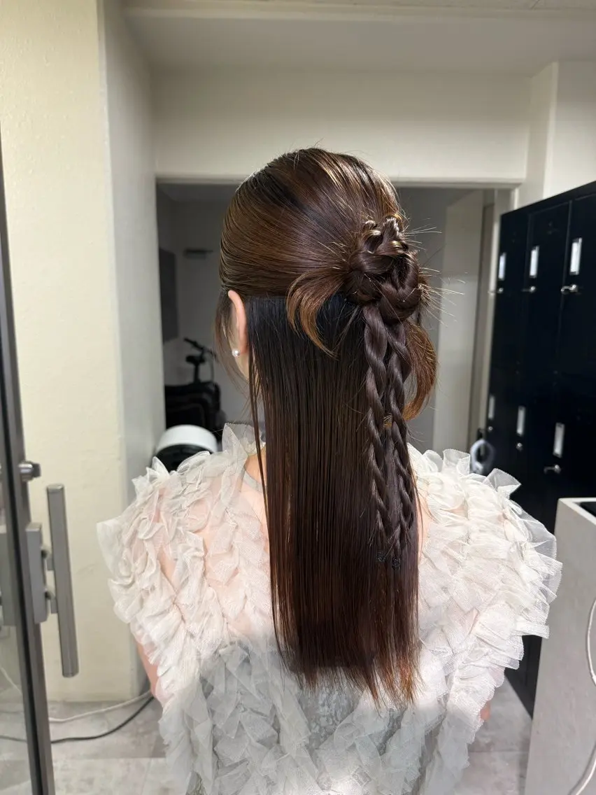 セミロング ヘアセット NANOHA エクステ・ヘアセットのヘアスタイル