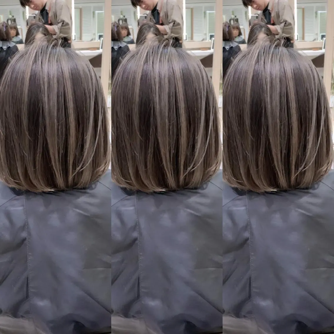 ミディアム カラー LUSTRE クロサワのヘアスタイル