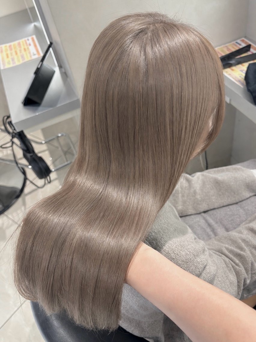 ロング ヘアカラー トリートメント 💎レイヤー×艶 透明感カラー│フウカのヘアスタイル