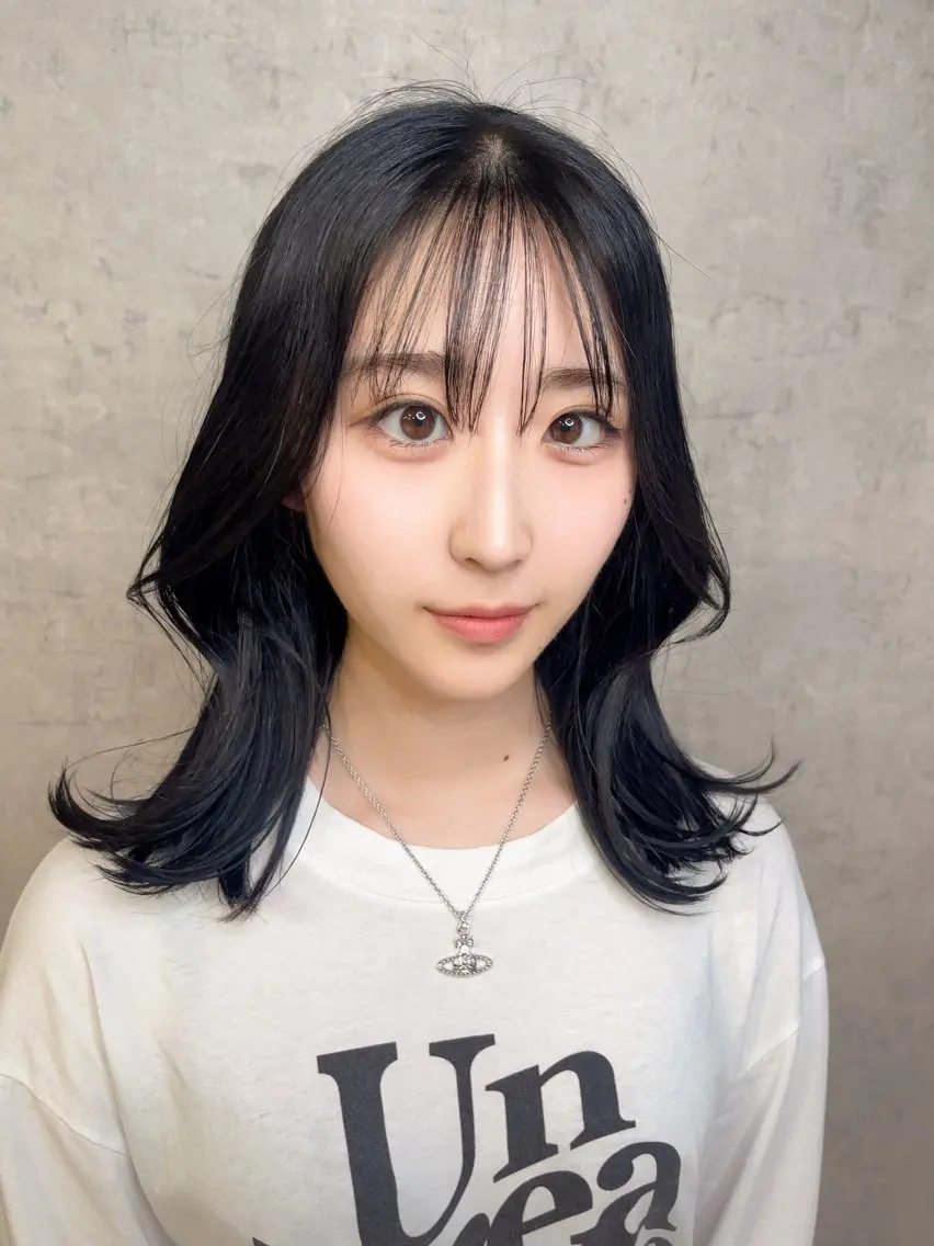 ミディアム KAEDE🎀 縮毛矯正&パーマ特化のヘアスタイル