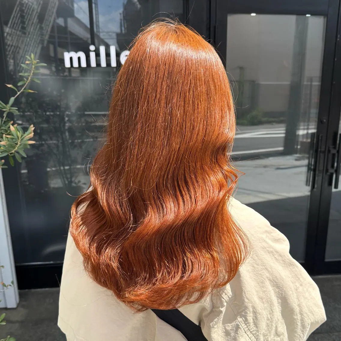 ロング ヘアカラー トリートメント 透明感カラー/パーマ 🌀アオノのヘアスタイル