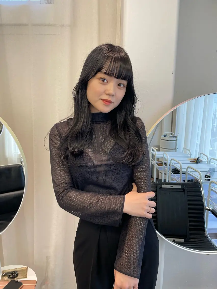 ロング カラー トリートメント トリートメント レイヤーカット🎀 kanaのヘアスタイル