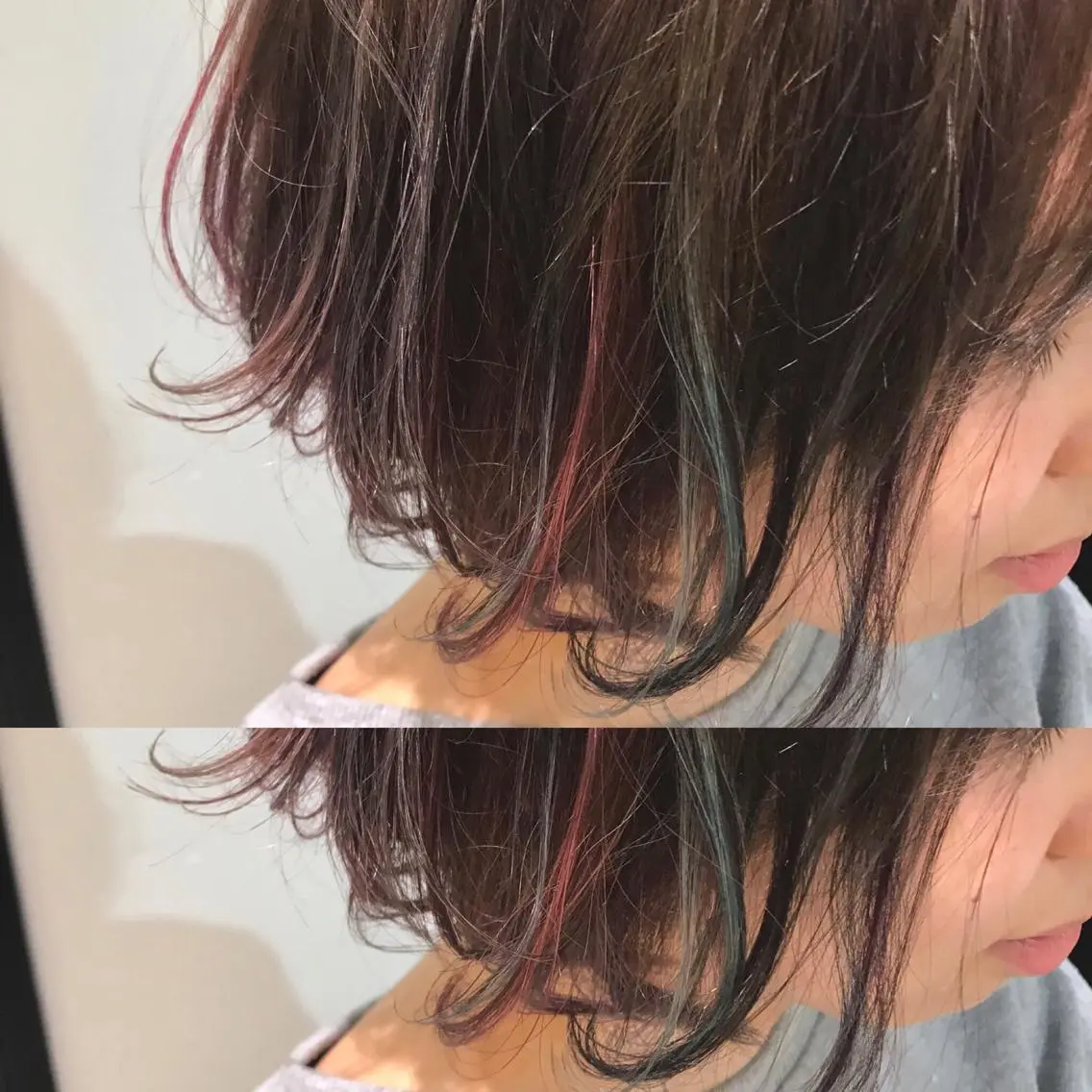 ショート カラー ユニコーンカラー 松村 崇弘のヘアスタイル