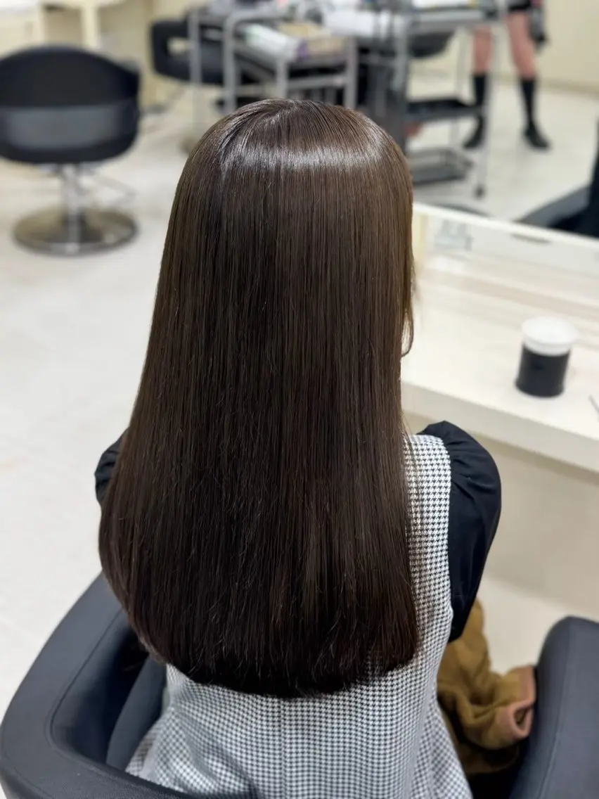 ロング カラー カット ヘアカラー トリートメント 💕мei 透明感カラー💕のヘアスタイル