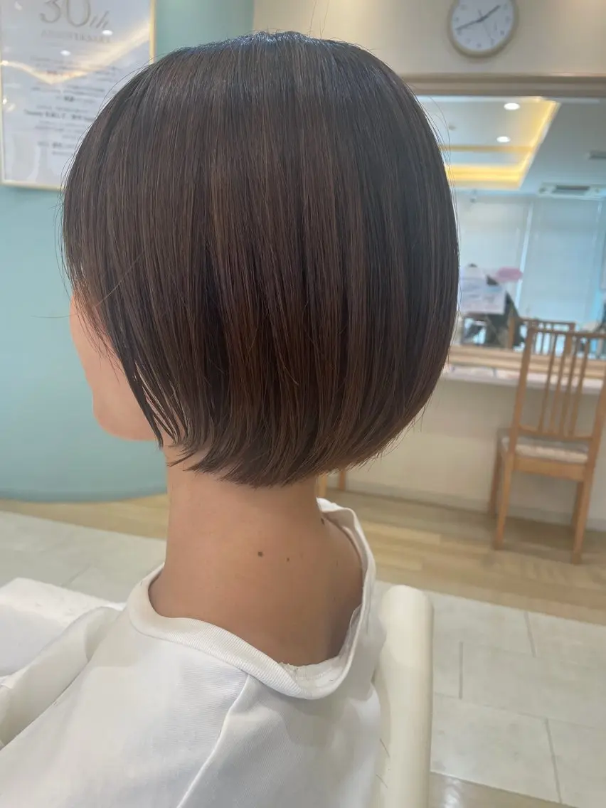ショート ショートボブ ボブ ショートヘア ショートヘア🕊️ 松野あゆみのヘアスタイル