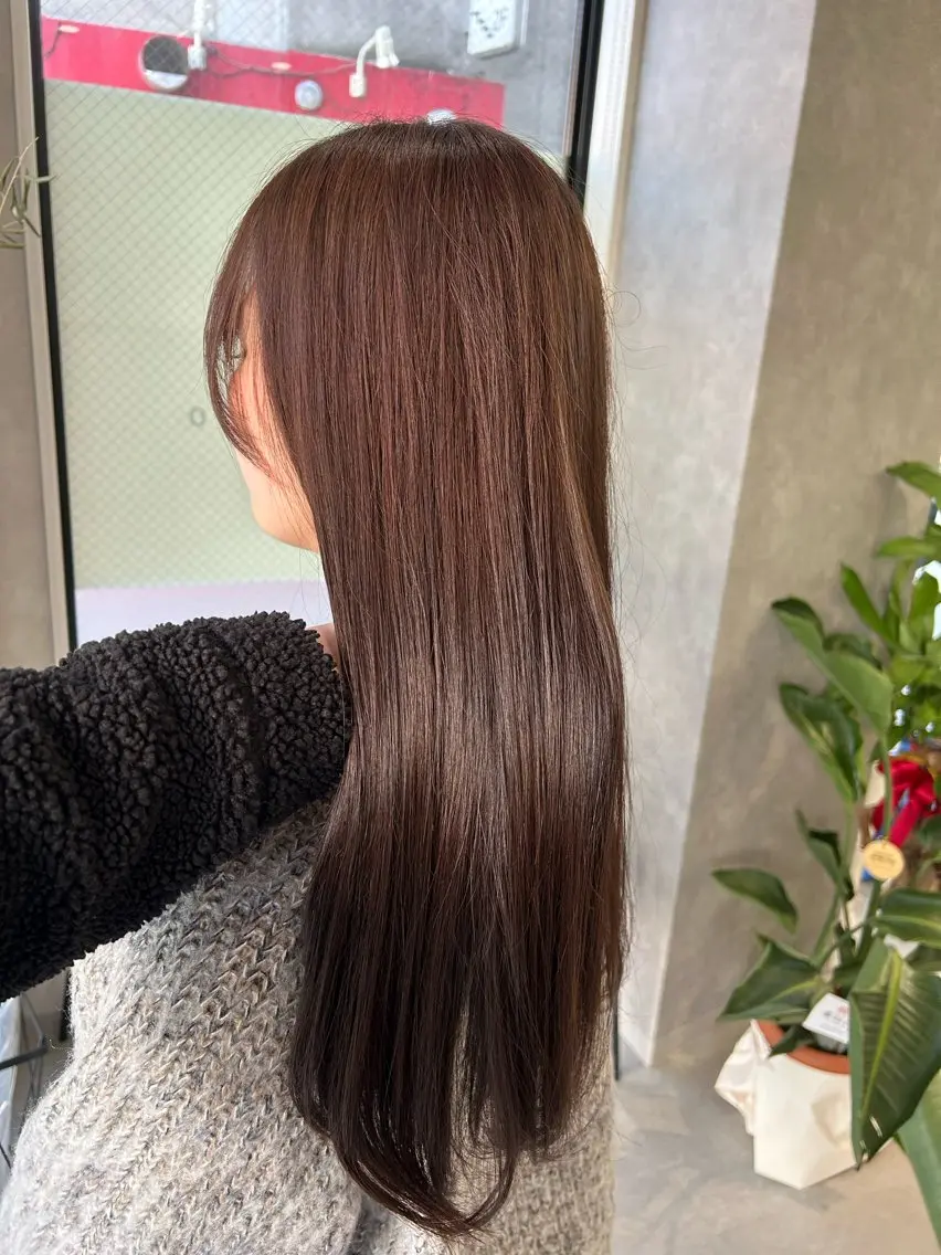 カラー 透明感カラー カット ヘアカラー 筑紫野美容師 すずのヘアスタイル