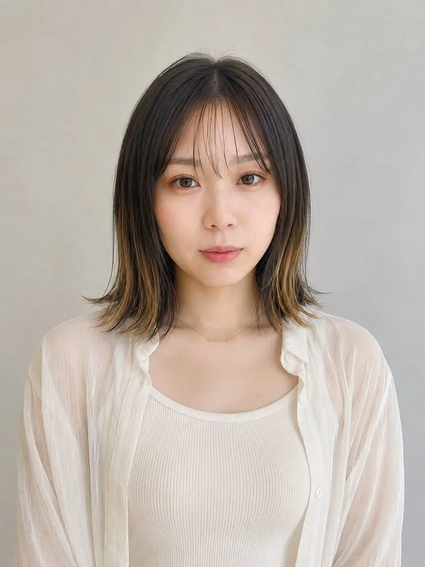 ミディアム カラー カット ヘアカラー トリートメント "オトナ髪”/ LAKA TOCCAのヘアスタイル