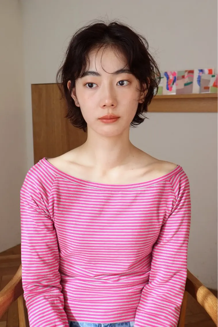 ショート カラー カット ヘアカラー トリートメント 美空🐇 レイヤー / 透明感カラー🩰のヘアスタイル