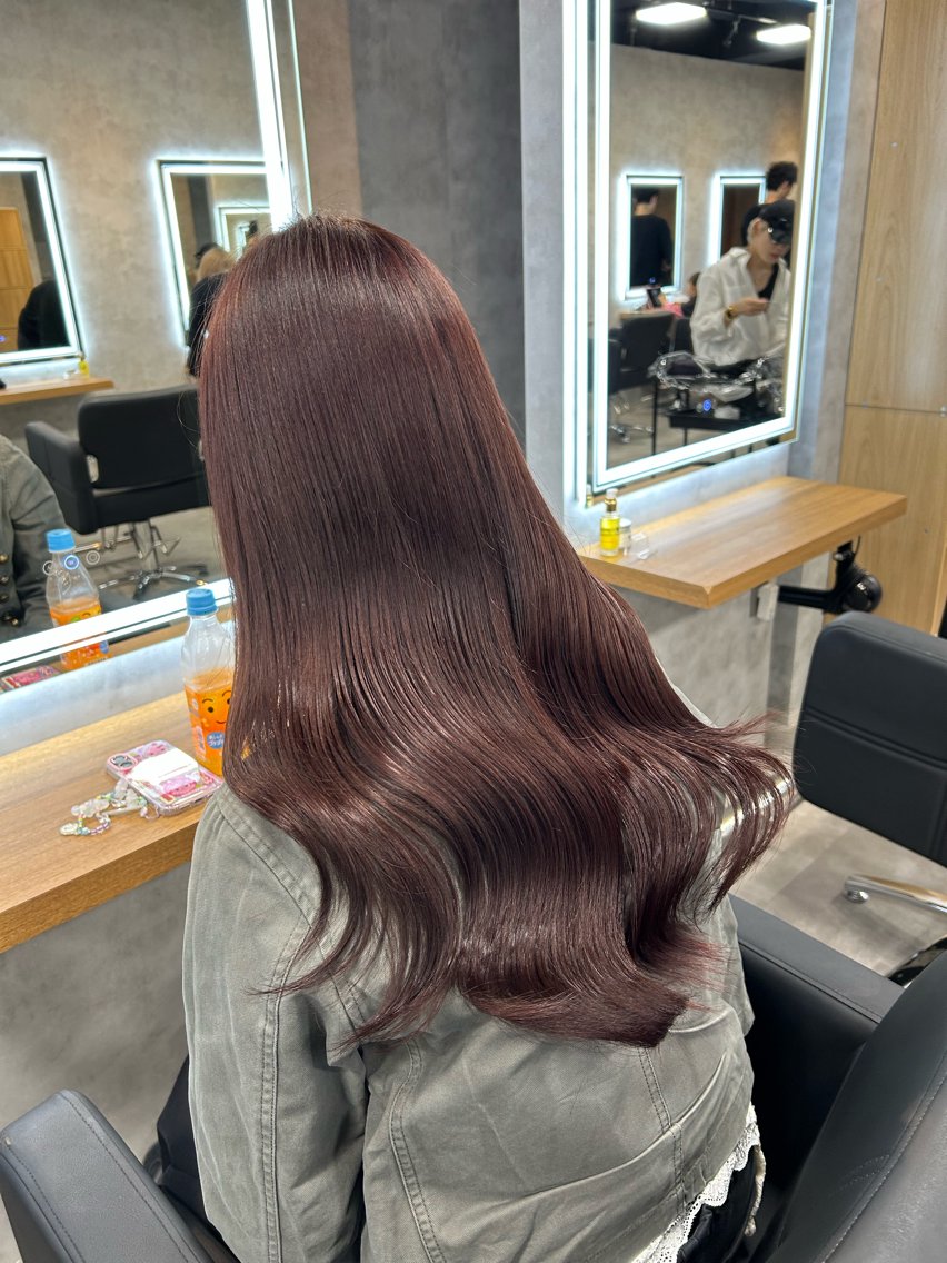 セミロング ヘアカラー 🇰🇷韓国ヘア特化 ヒロキ🇰🇷のヘアスタイル