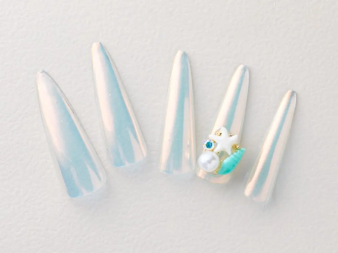 ネイル ハンドネイル 💗🪽Tiary Nail🪽💗のネイルデザイン