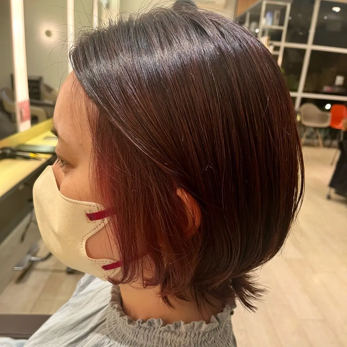 ミディアム カラー ブリーチ ヘアカラー トリートメント メンズ特化🐺本田 昂之のヘアスタイル