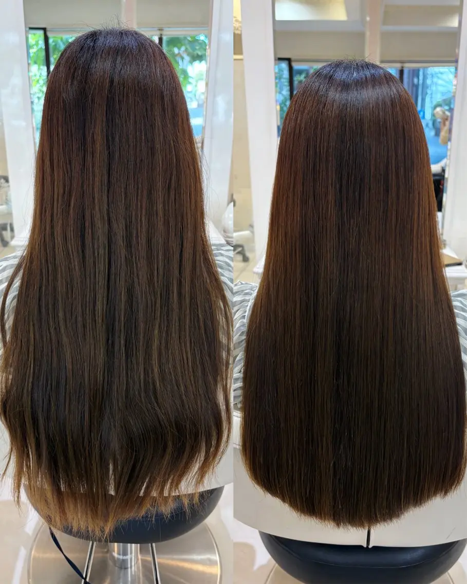 ロング 縮毛矯正 カット 縮毛矯正 トリートメント 高橋 佑のヘアスタイル