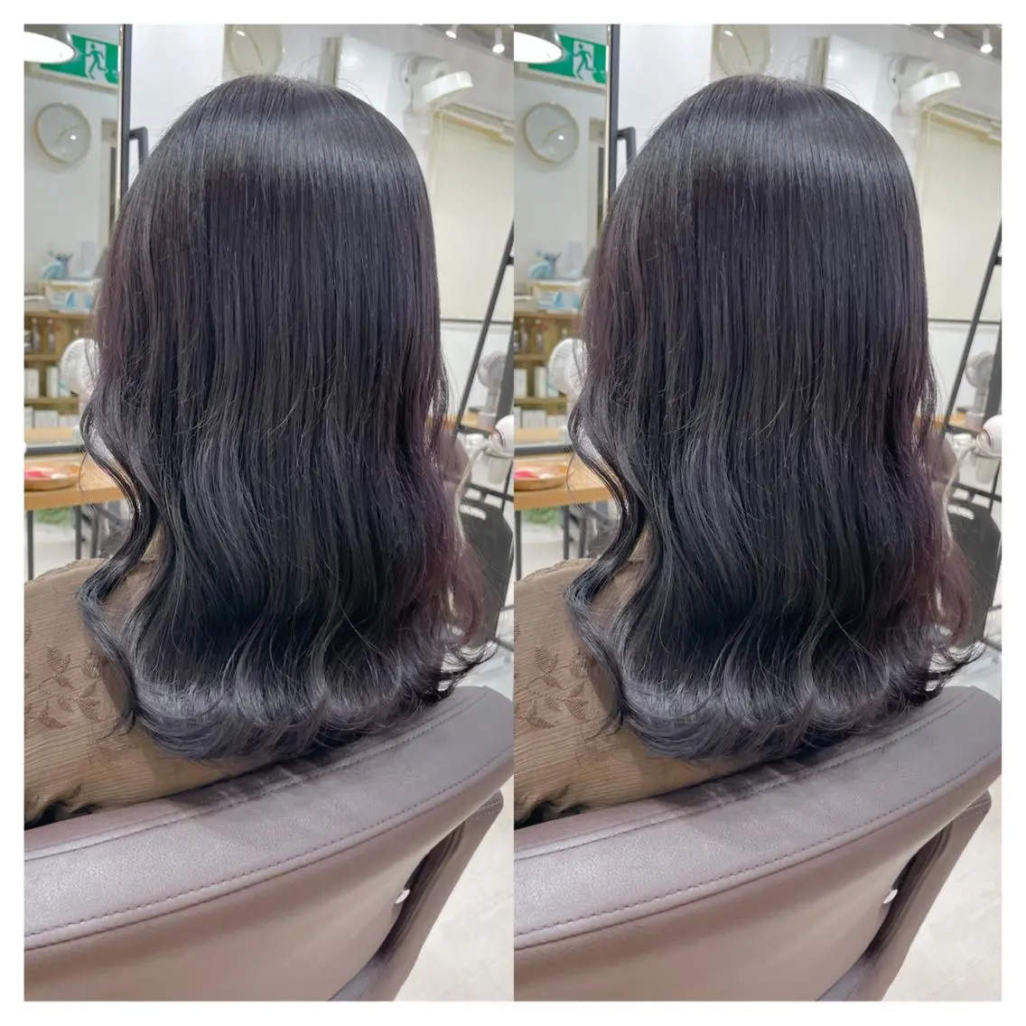 ミディアム カラー カット ヘアカラー トリートメント 村山 茉衣のヘアスタイル