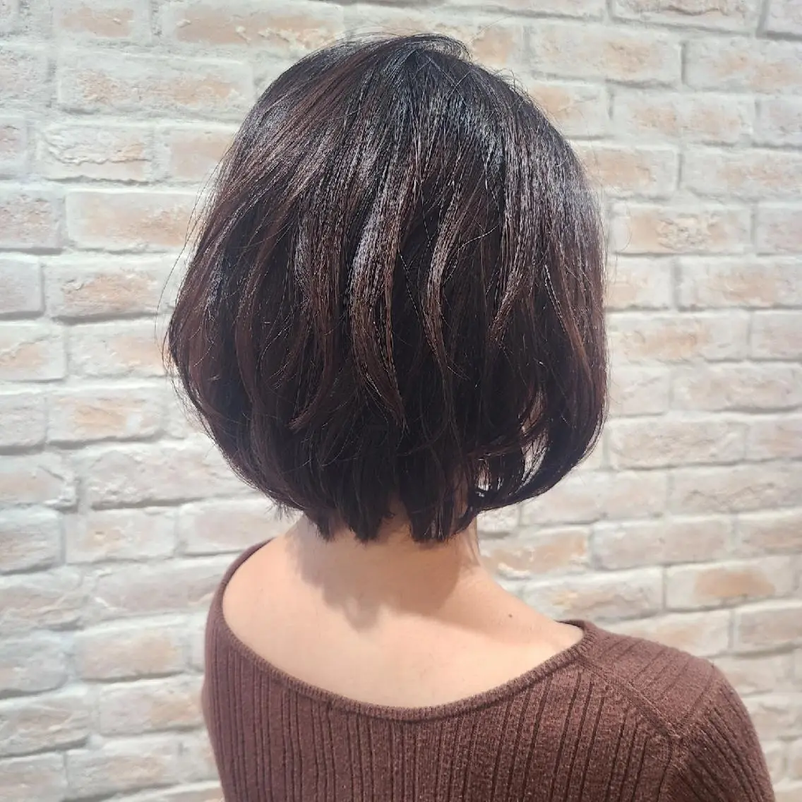 ミディアム ボブ レイヤーカット 赤松 摩美のヘアスタイル