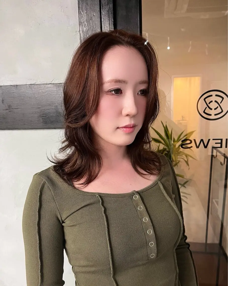 ミディアム 中山 柊佑のヘアスタイル