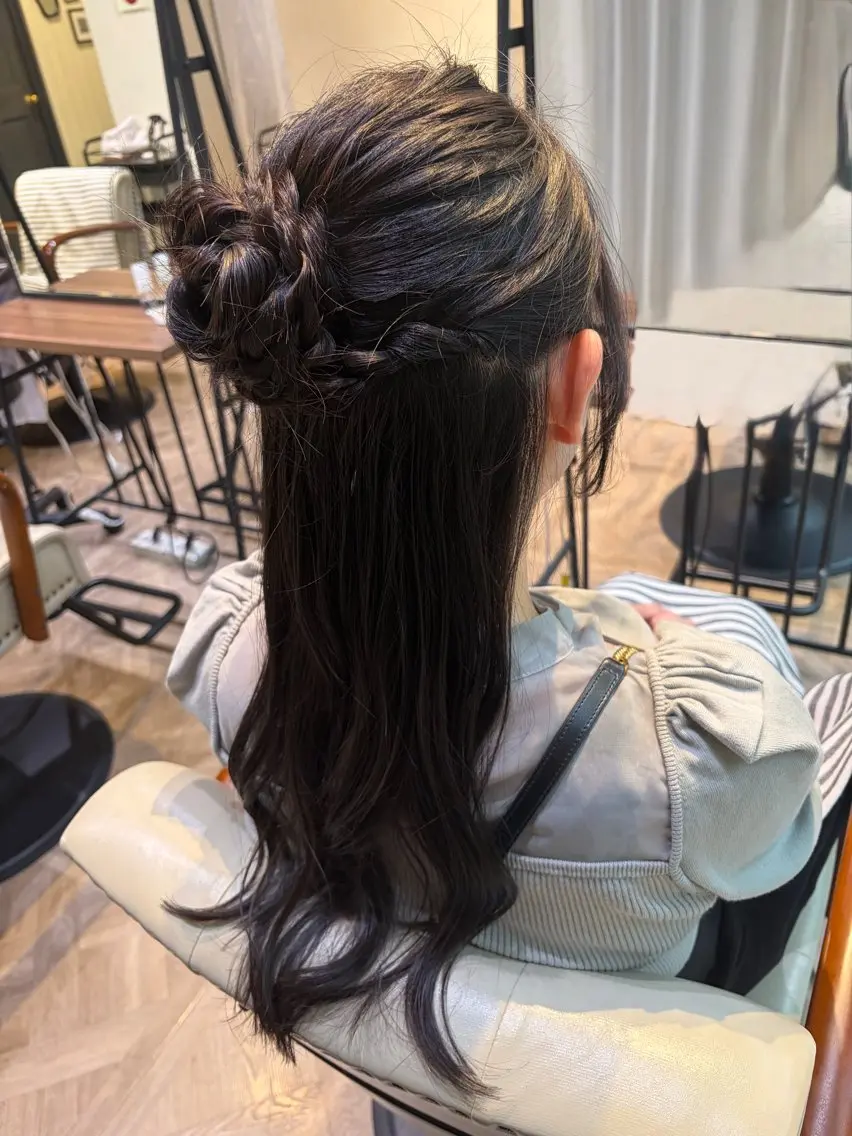 ロング ヘアセット 新宿三丁目 田中美由紀のヘアスタイル