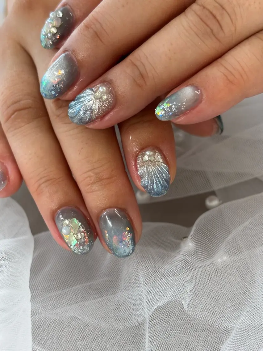 ネイル ハンドネイル salon iris 🦋北広島市大曲のネイルデザイン