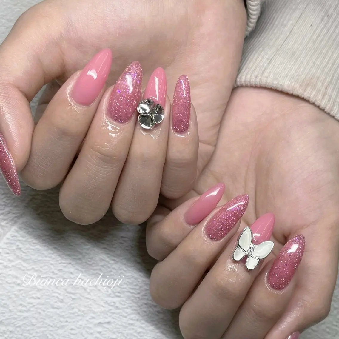 ネイル フラッシュネイル Bianca🦋 AIRAのネイルデザイン