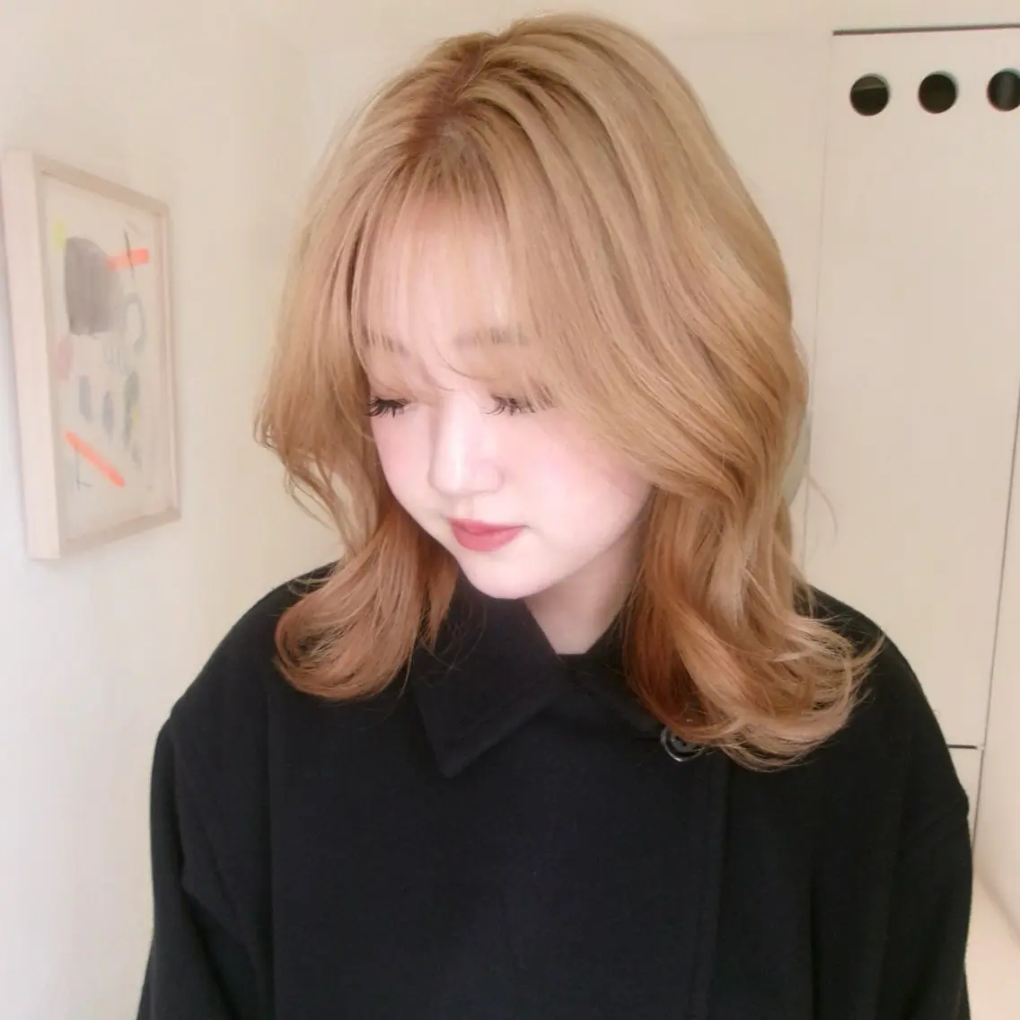 カラー かがやしづ ⭐️ベージュのヘアスタイル
