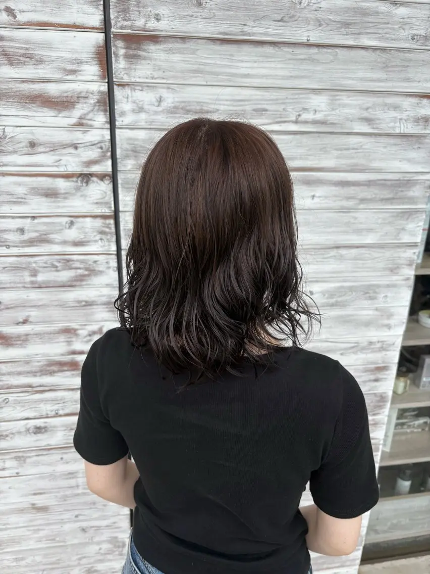 カラー 透明感カラー グレージュ ラベンダーカラー ラベンダーグレージュ ラベンダーグレー ヘアカラー トリートメント 森田 美海のヘアスタイル